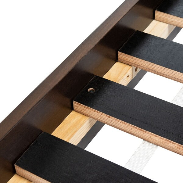 Stassie Cane King Bed in Black and Natural