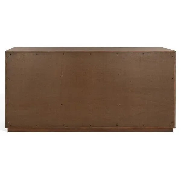 Zeus Acacia Wood Drawer Dresser in Medium Oak - The Mayfair Hall
