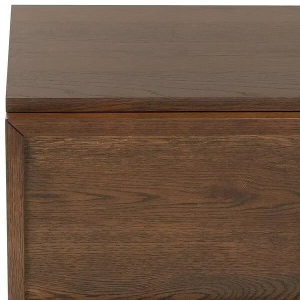 Zeus Acacia Wood Drawer Dresser in Medium Oak - The Mayfair Hall