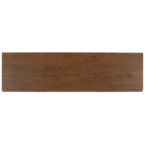 Zeus Acacia Wood Drawer Dresser in Medium Oak - The Mayfair Hall