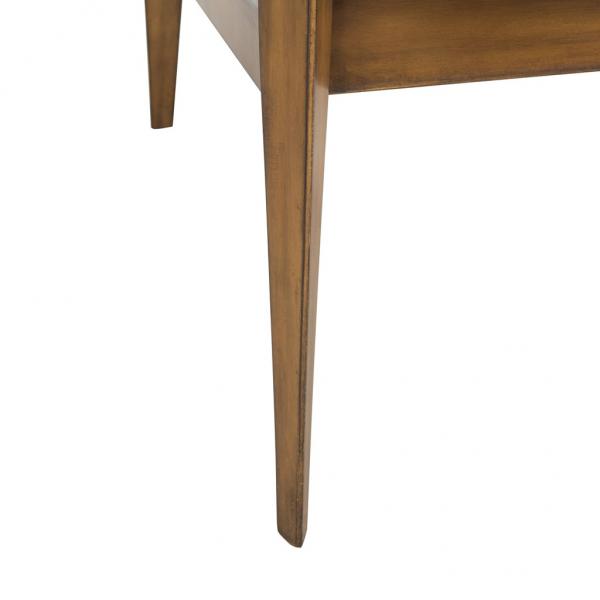 Dilan Leather Safari Chair in Brown