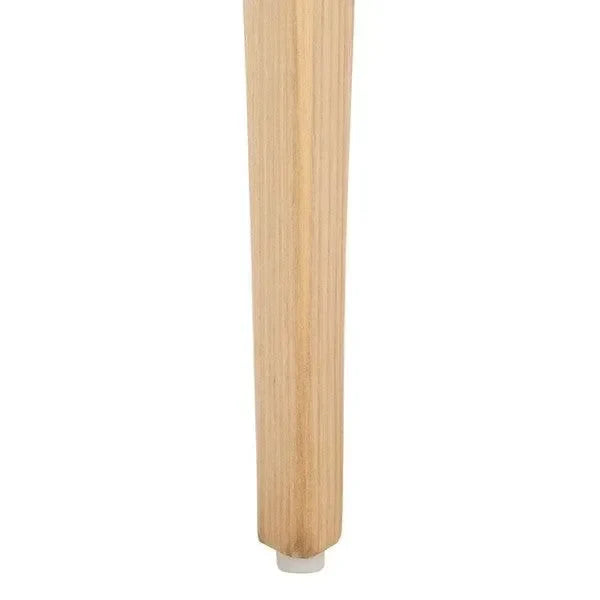 Dilan Leather Safari Chair in White and Natural - The Mayfair Hall