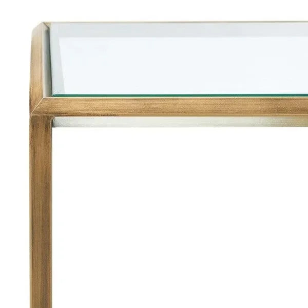 Florabella Mirrored Accent Table in Bronze - The Mayfair Hall