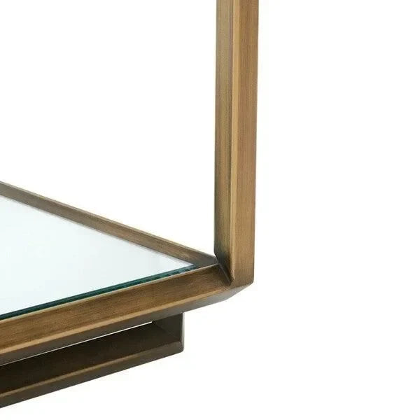 Florabella Mirrored Accent Table in Bronze - The Mayfair Hall