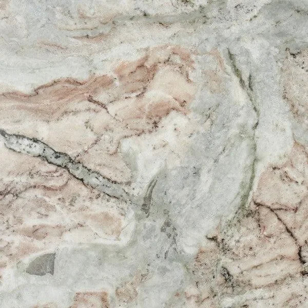 Nicoletta Marble Coffee Table in White and Brown - The Mayfair Hall