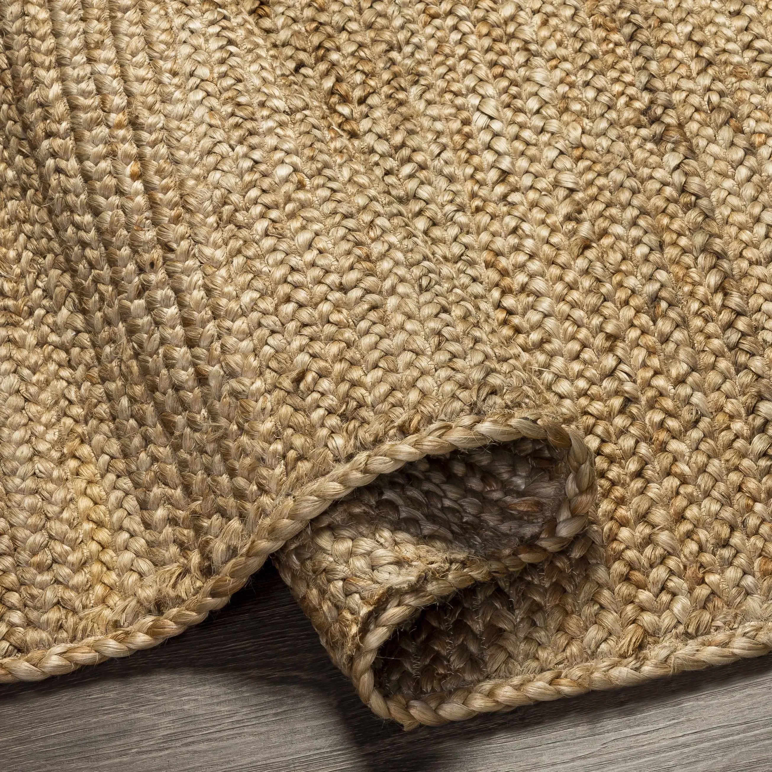 Shippagan Tan Jute Braided Rug - The Mayfair Hall