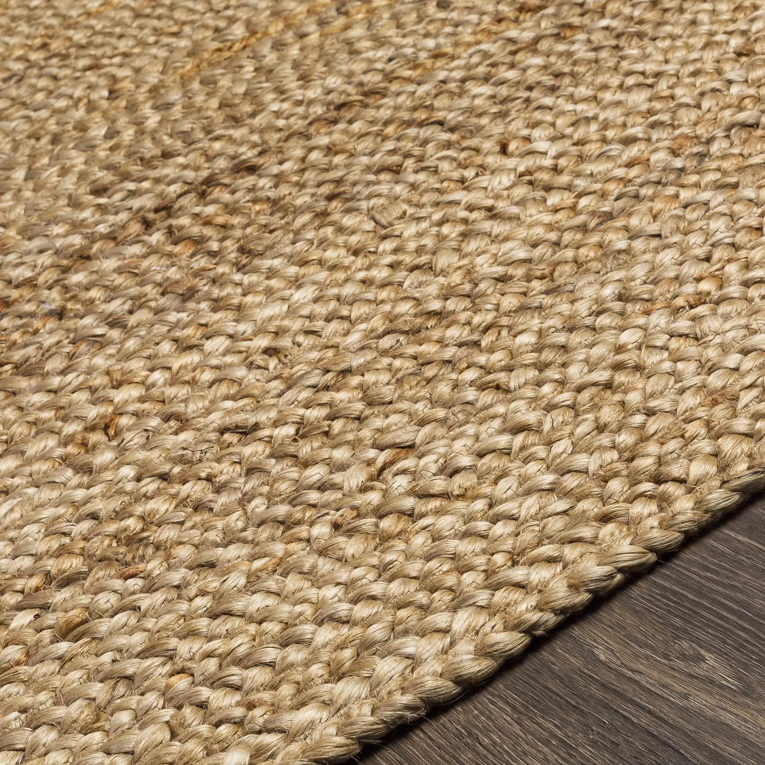 Shippagan Tan Jute Braided Rug - The Mayfair Hall