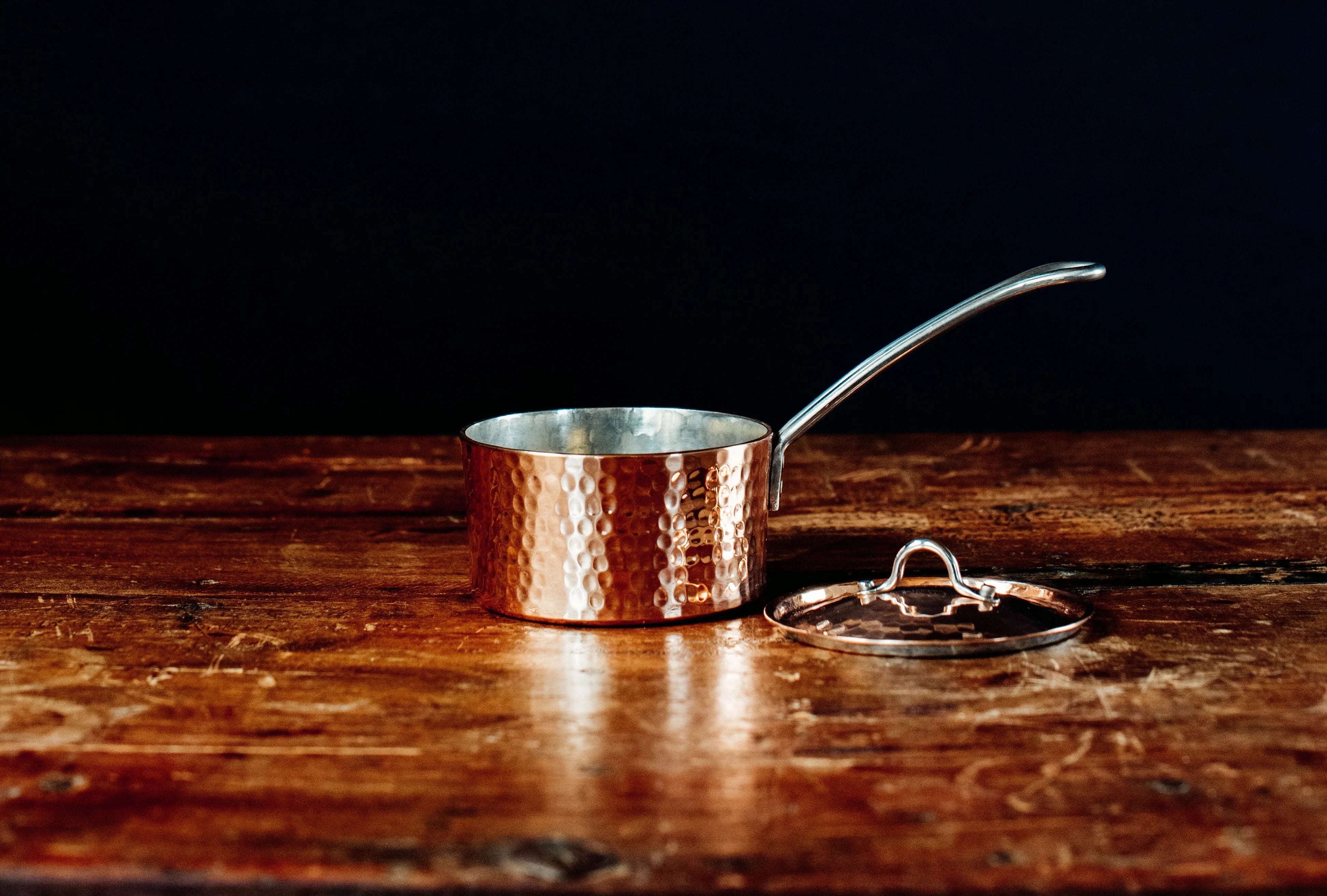 Petite French Copper Butter Pot With Lid - The Mayfair Hall