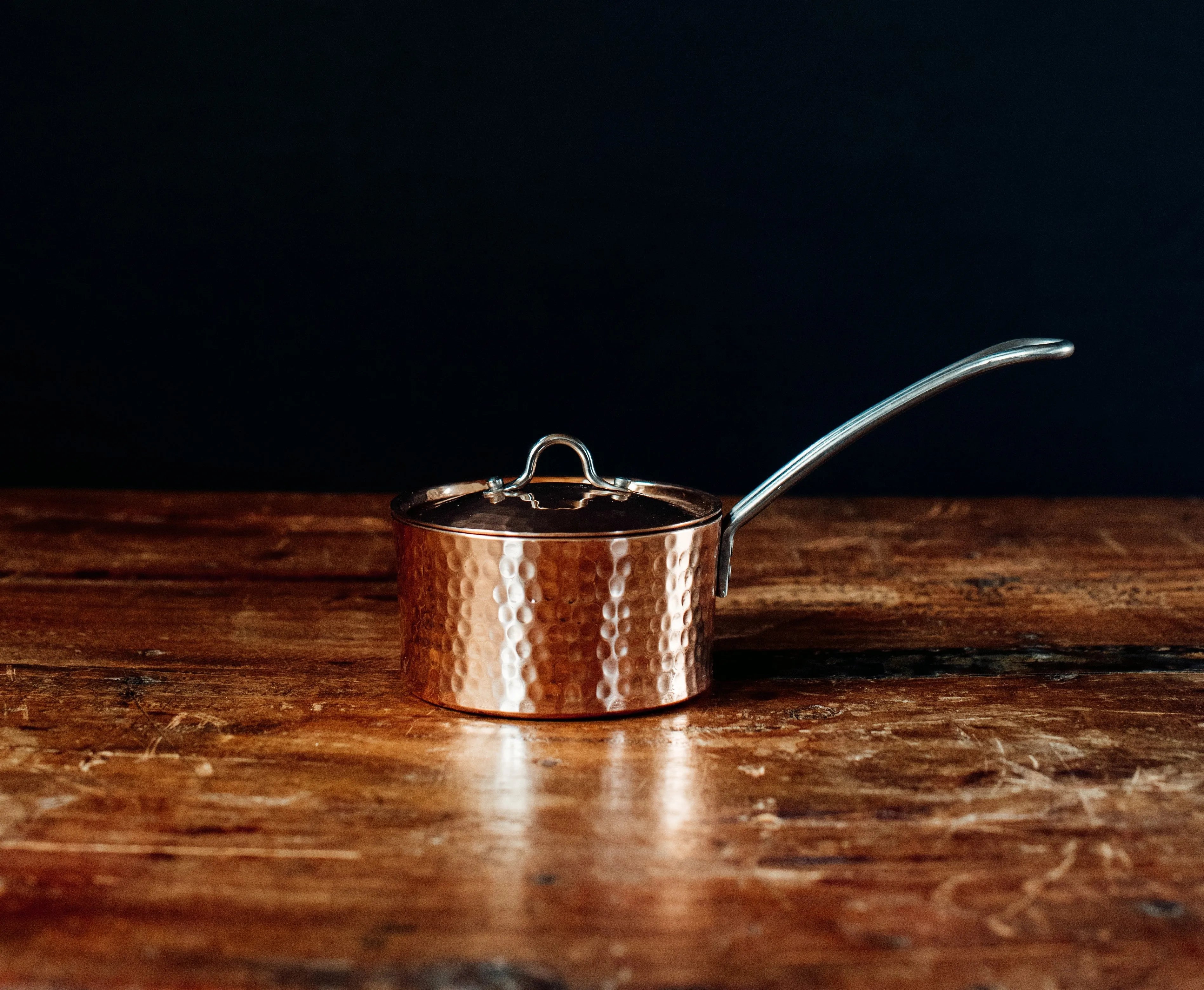 Petite French Copper Butter Pot With Lid - The Mayfair Hall