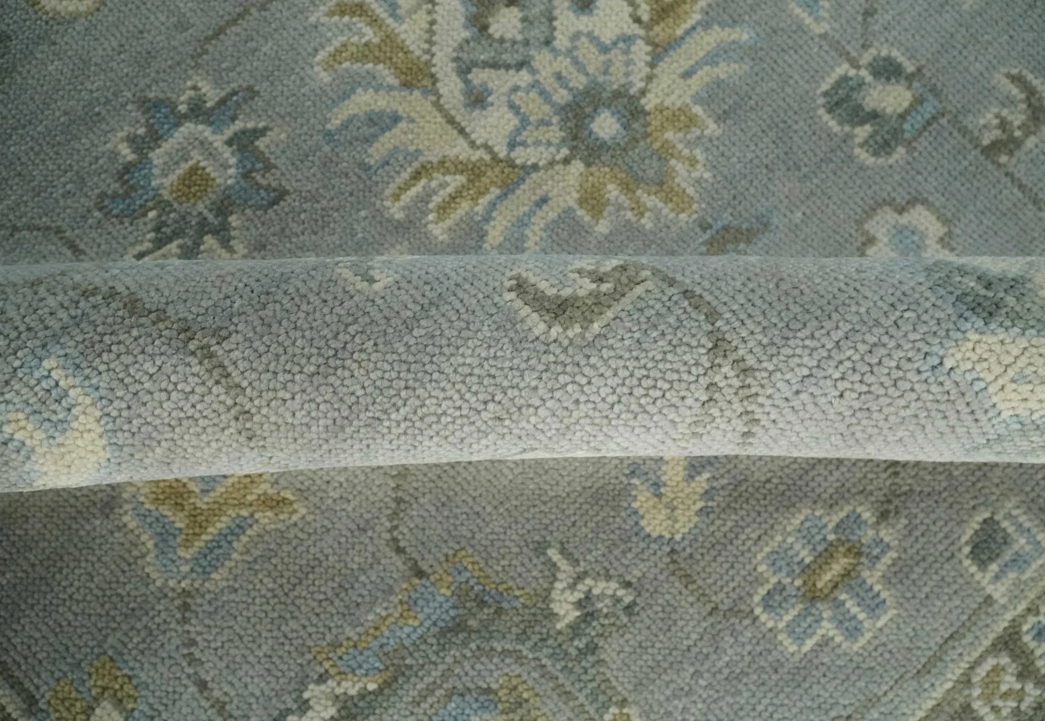 Silver and Brown 6x9, 8x10, 9x12, 10x14 and 12x15 Antique Traditional Persian Oushak Wool Rug | NT2 - The Rug Decor