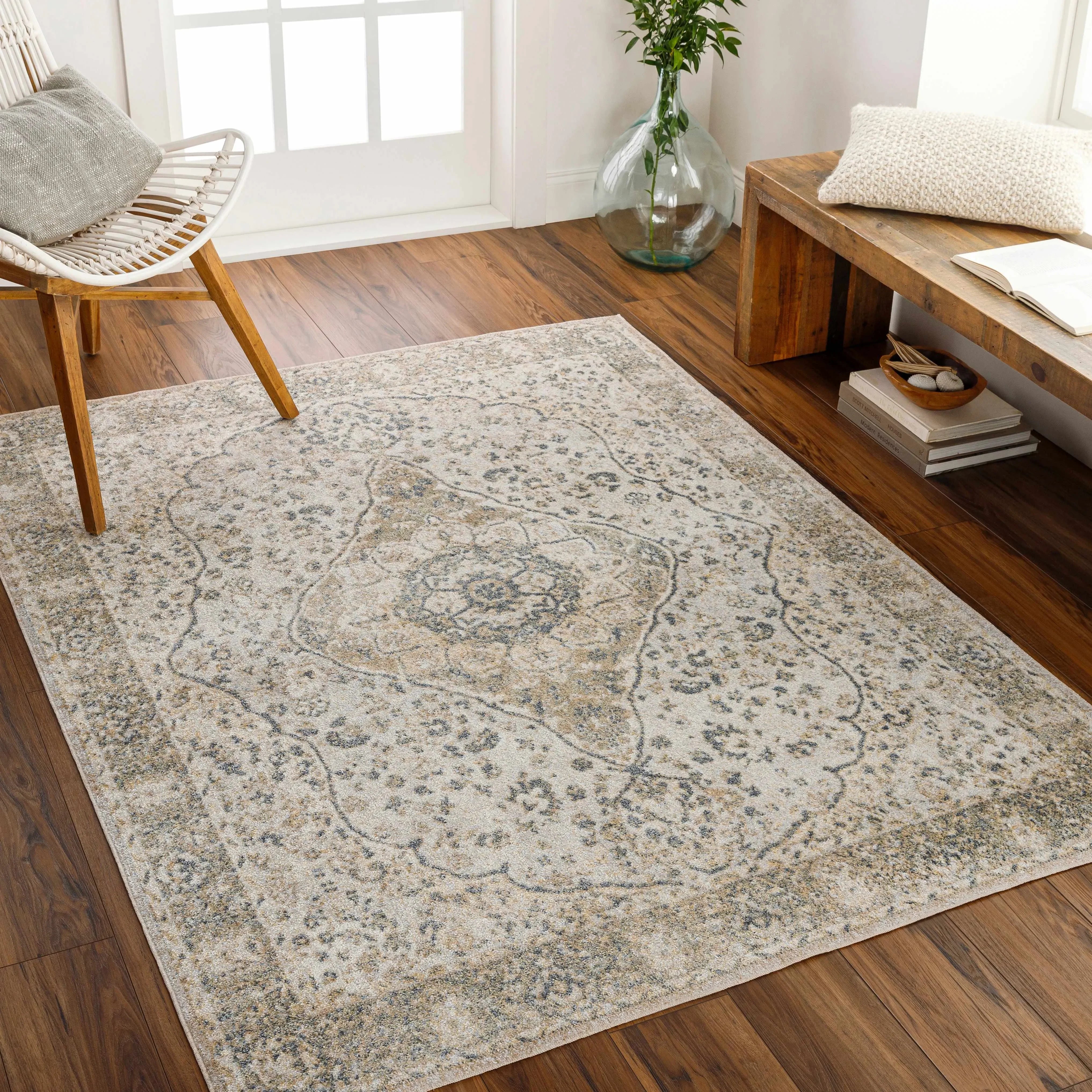 Cara Washable Area Rug - The Mayfair Hall