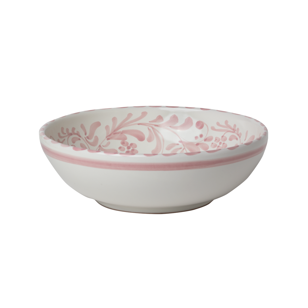 Amalfi Hand-Painted Small Serving Bowl in Rosa by Piano Piano