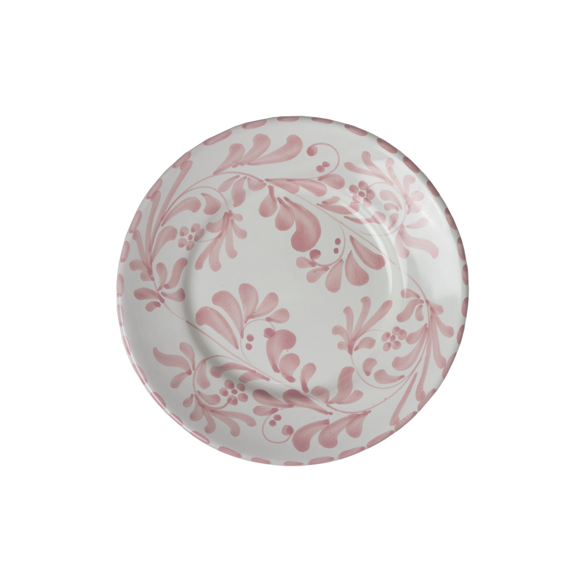 Amalfi Hand-Painted Salad and Dessert Plate in Rosa by Piano Piano