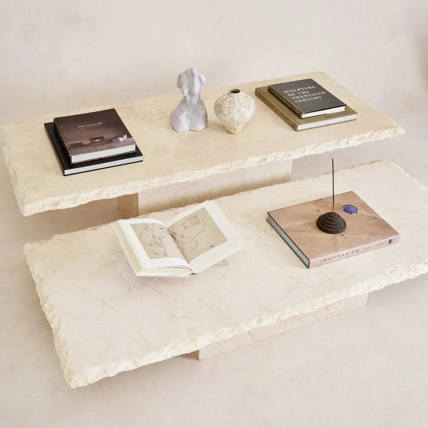 Sofita Marble Coffee Table - Low - The Mayfair Hall