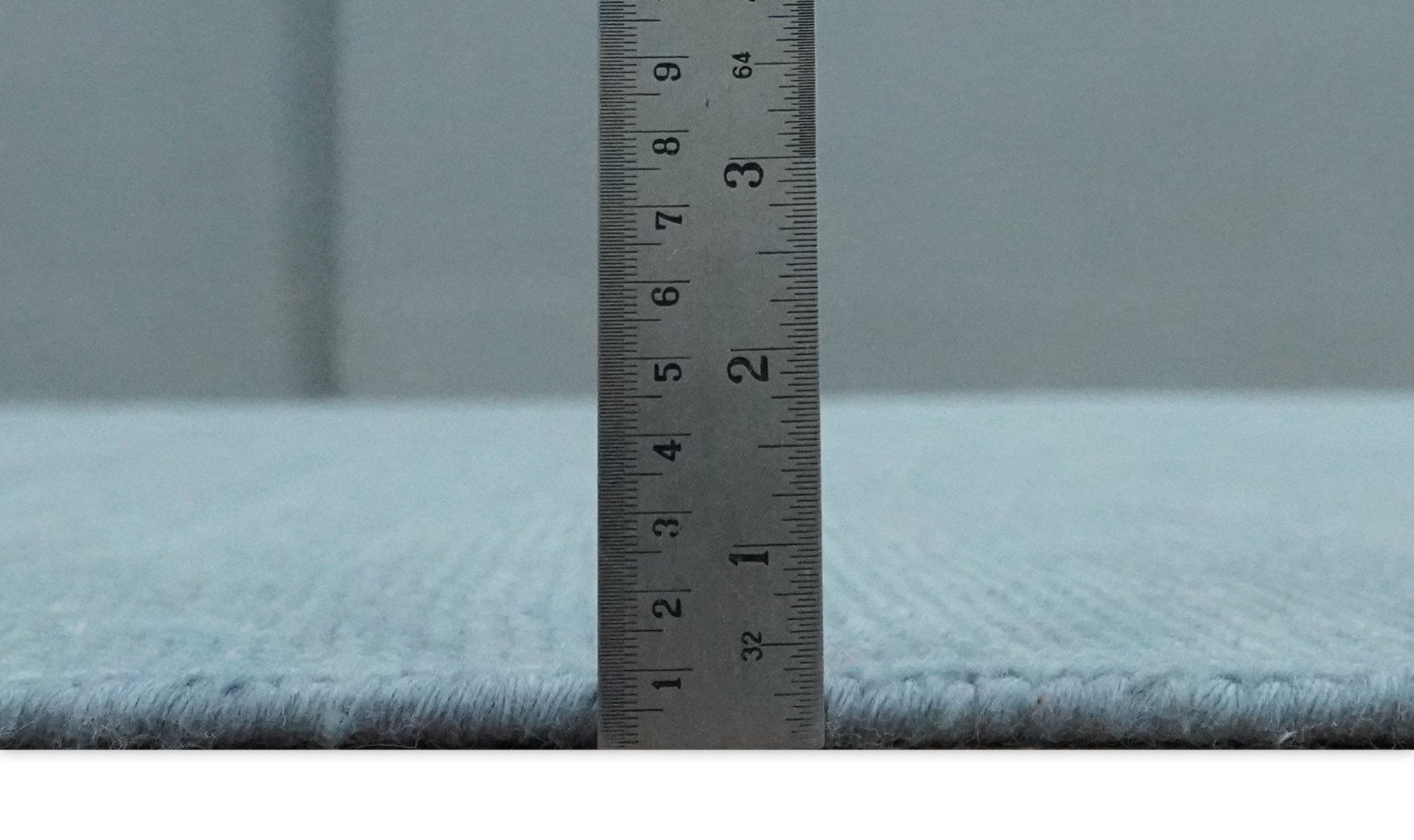 Solid Plane Blue Custom Made Modern Hand knotted wool Area Rug - The Rug Decor