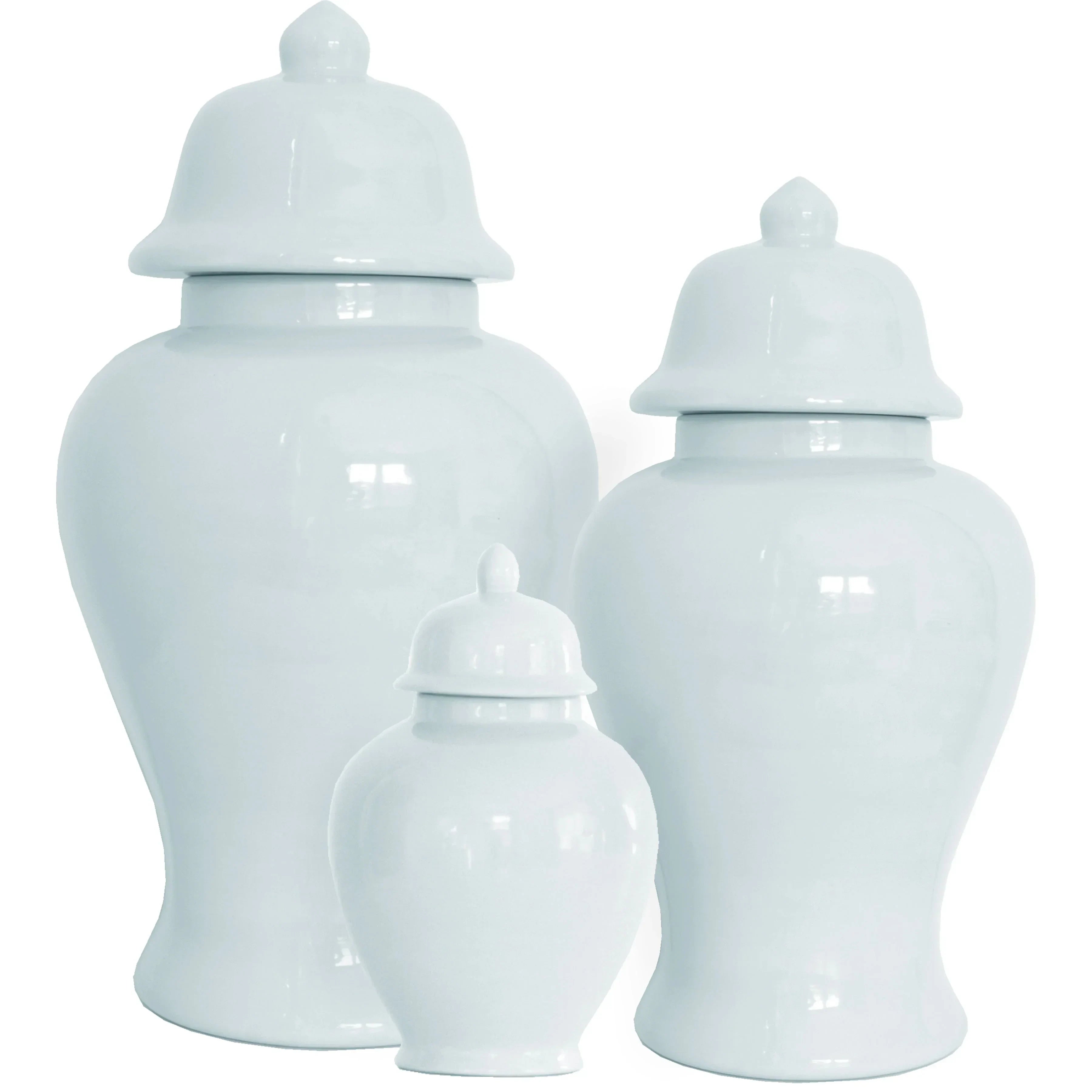 Hydrangea Light Blue Ginger Jars - The Mayfair Hall