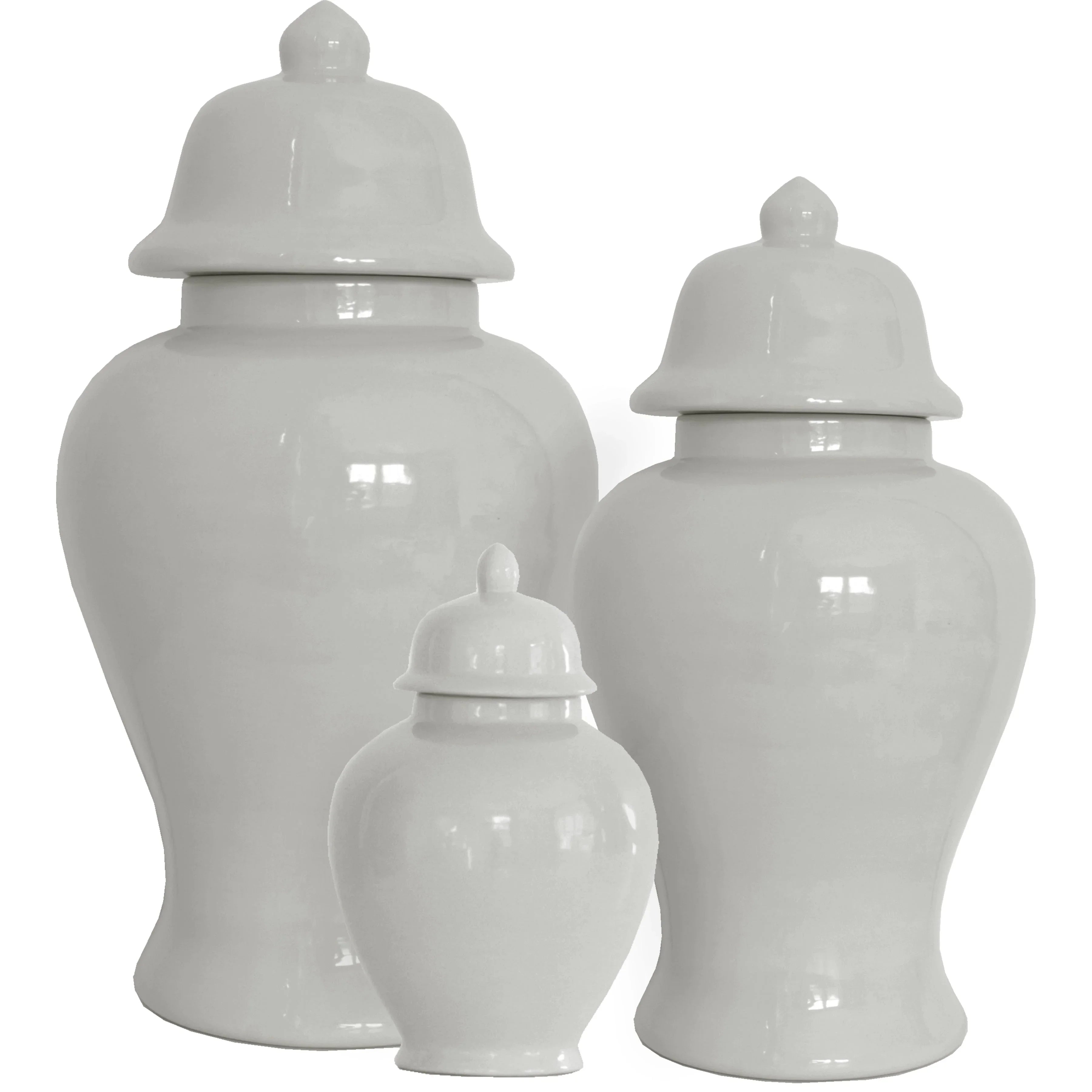 Light Gray Ginger Jars - The Mayfair Hall