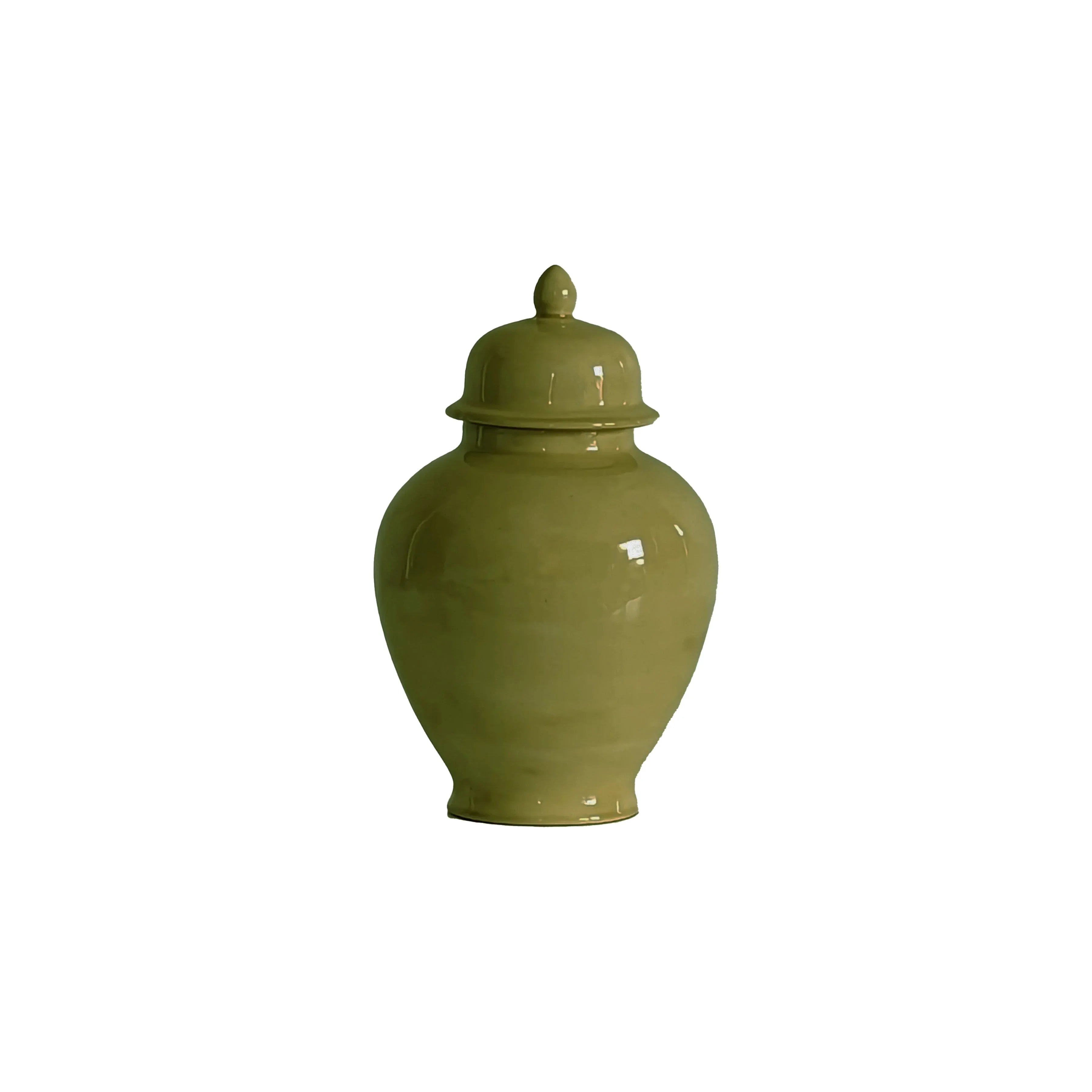 Moss Green Ginger Jars - The Mayfair Hall