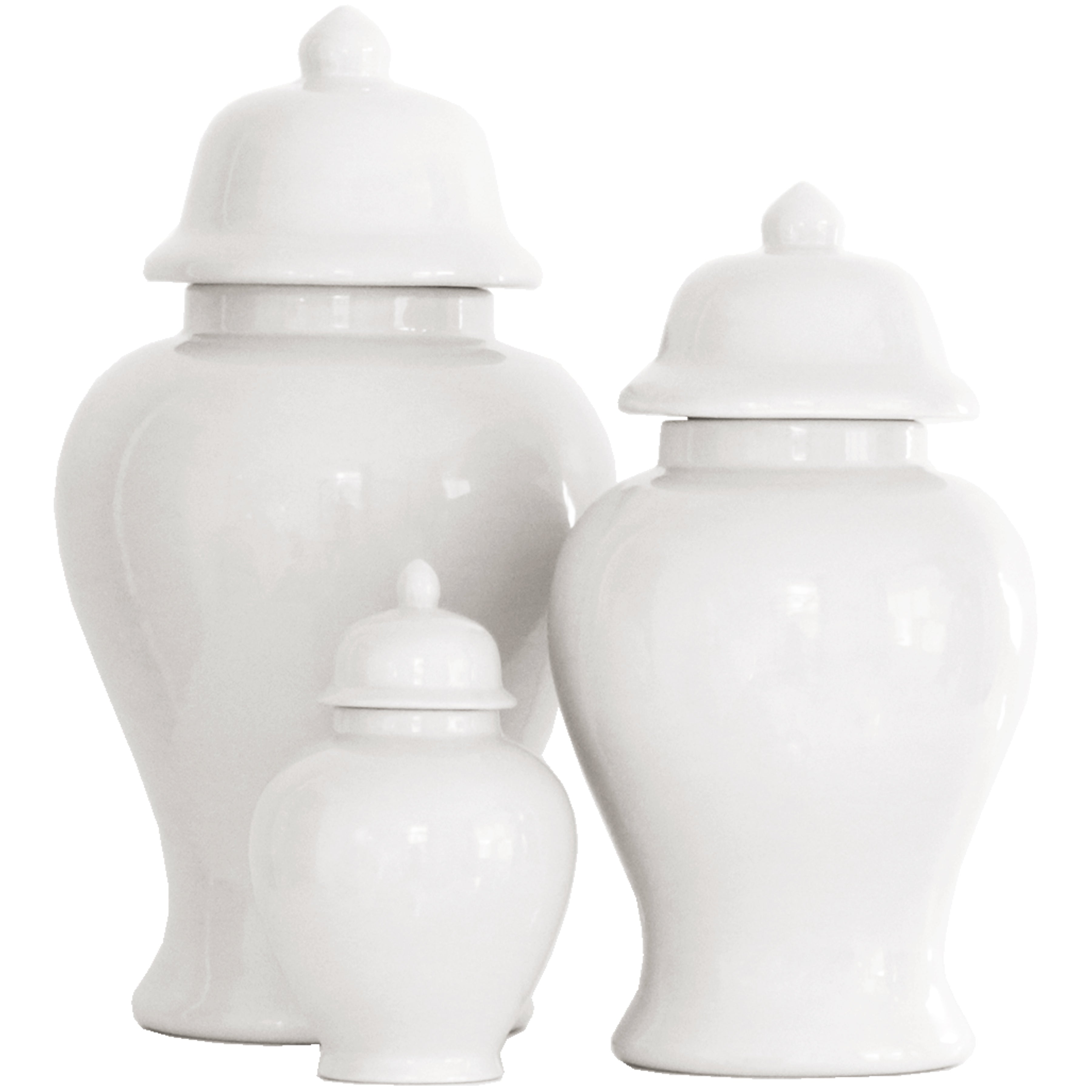 White Ginger Jars