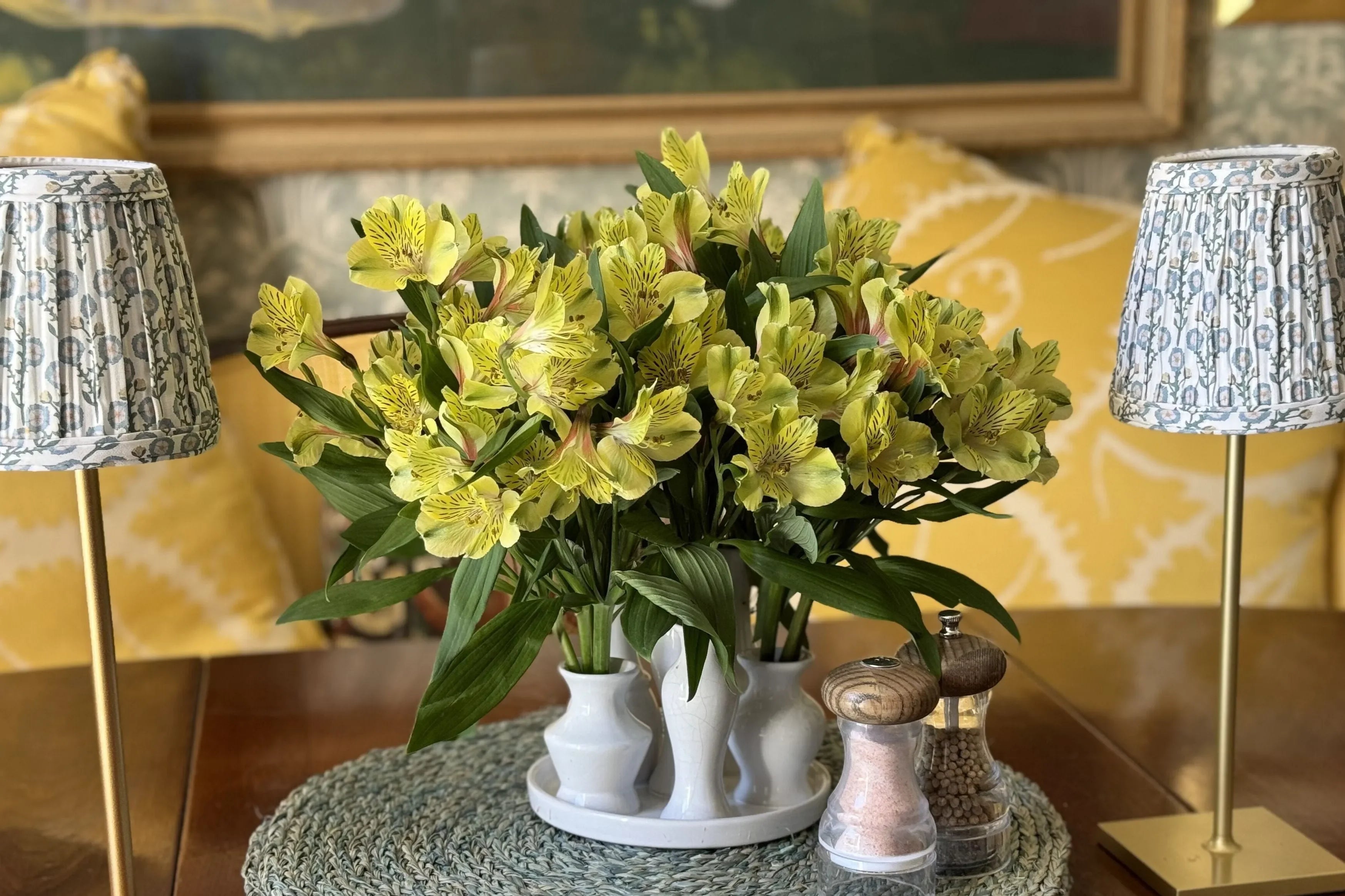 Small Fabric Shade Cover in Sophia - The Mayfair Hall