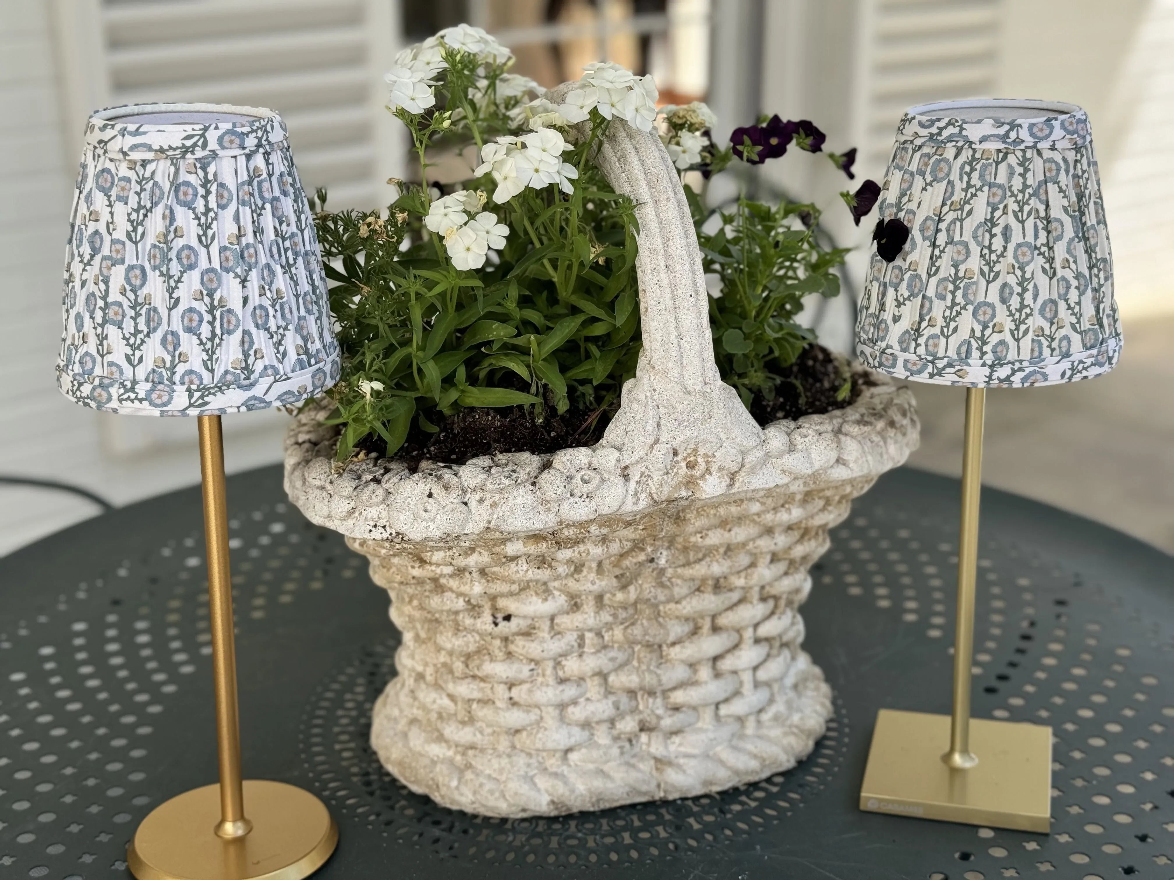 Small Fabric Shade Cover in Sophia - The Mayfair Hall