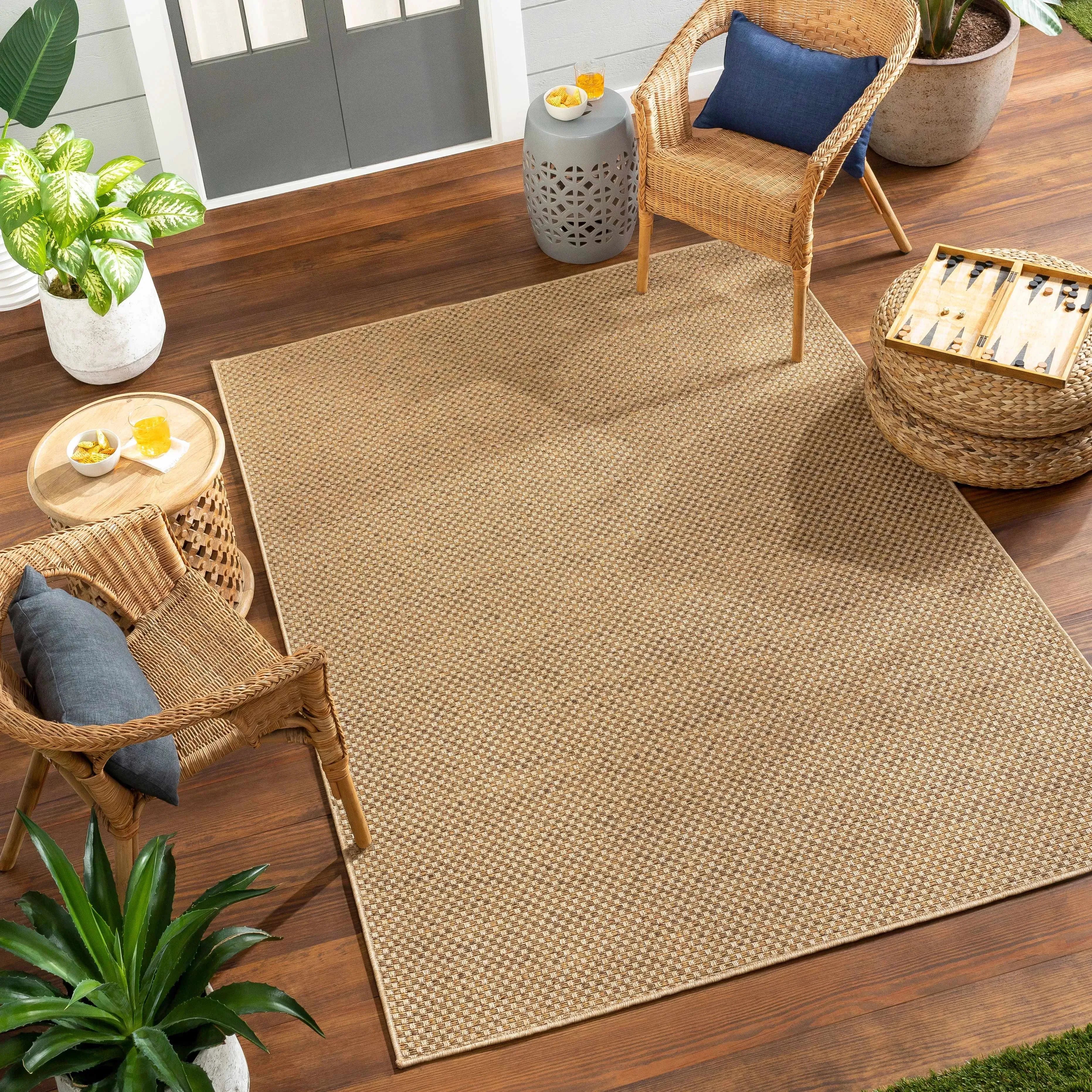 Zeta Faux Jute Outdoor Rug - The Mayfair Hall