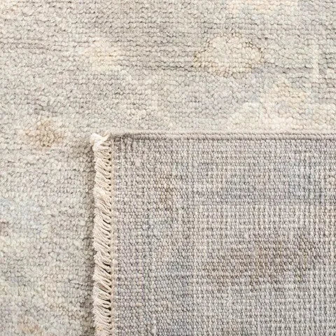 Samarkand Wool Rug in Ivory and Silver - The Mayfair Hall