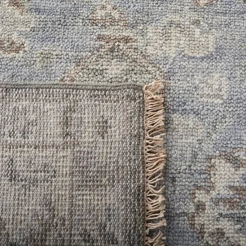 Samarkand Wool Rug in Gray and Ivory - The Mayfair Hall