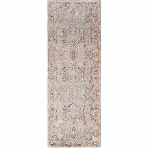 Brown Standon Vintage Washable Area Rug - The Mayfair Hall