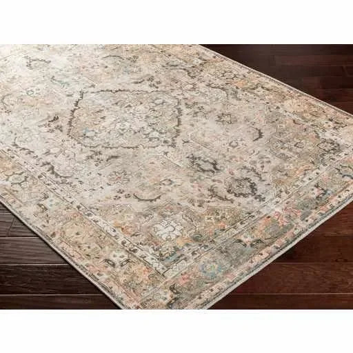 Brown Standon Vintage Washable Area Rug - The Mayfair Hall