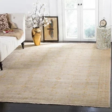 Sultanabad Wool Rug in Beige - The Mayfair Hall