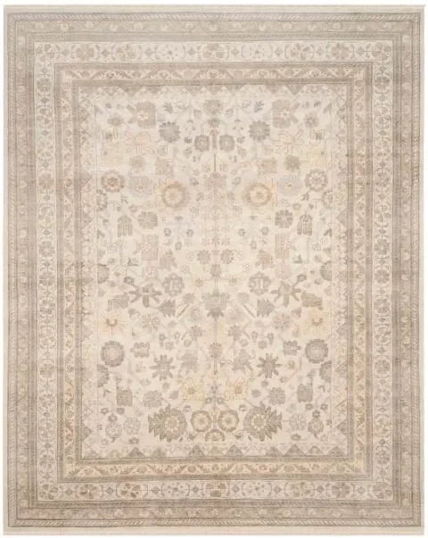 Sultanabad Wool Rug in Ivory - The Mayfair Hall