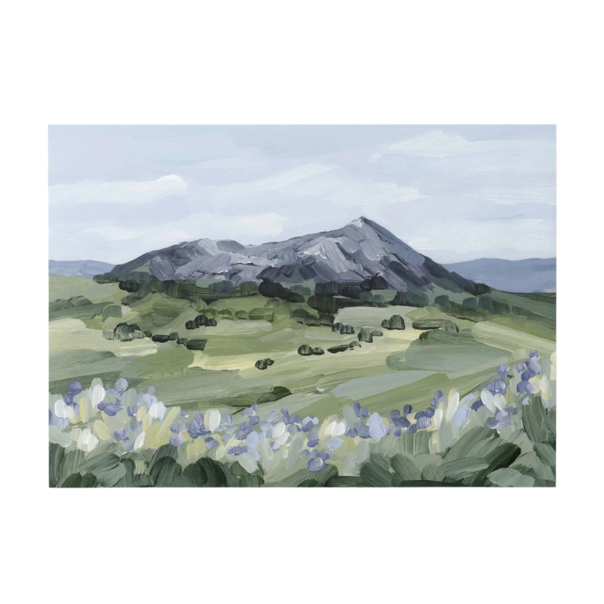 "Summer Mountain" Art Print - The Mayfair Hall