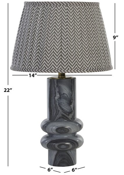 Emina Marble Table Lamp in Gray