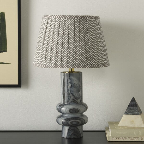 Emina Marble Table Lamp in Gray