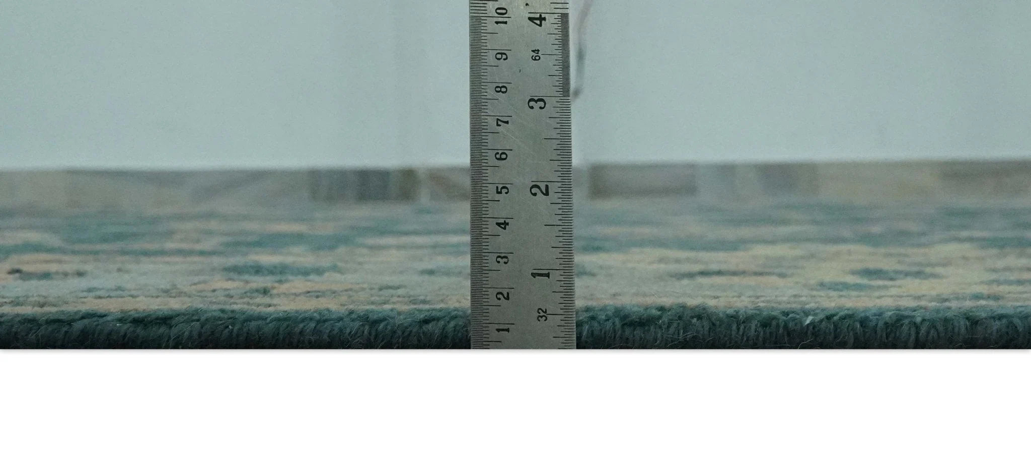 Teal, Gray and Beige Hand Knotted Traditional Oushak Custom Made wool Area Rug - The Rug Decor