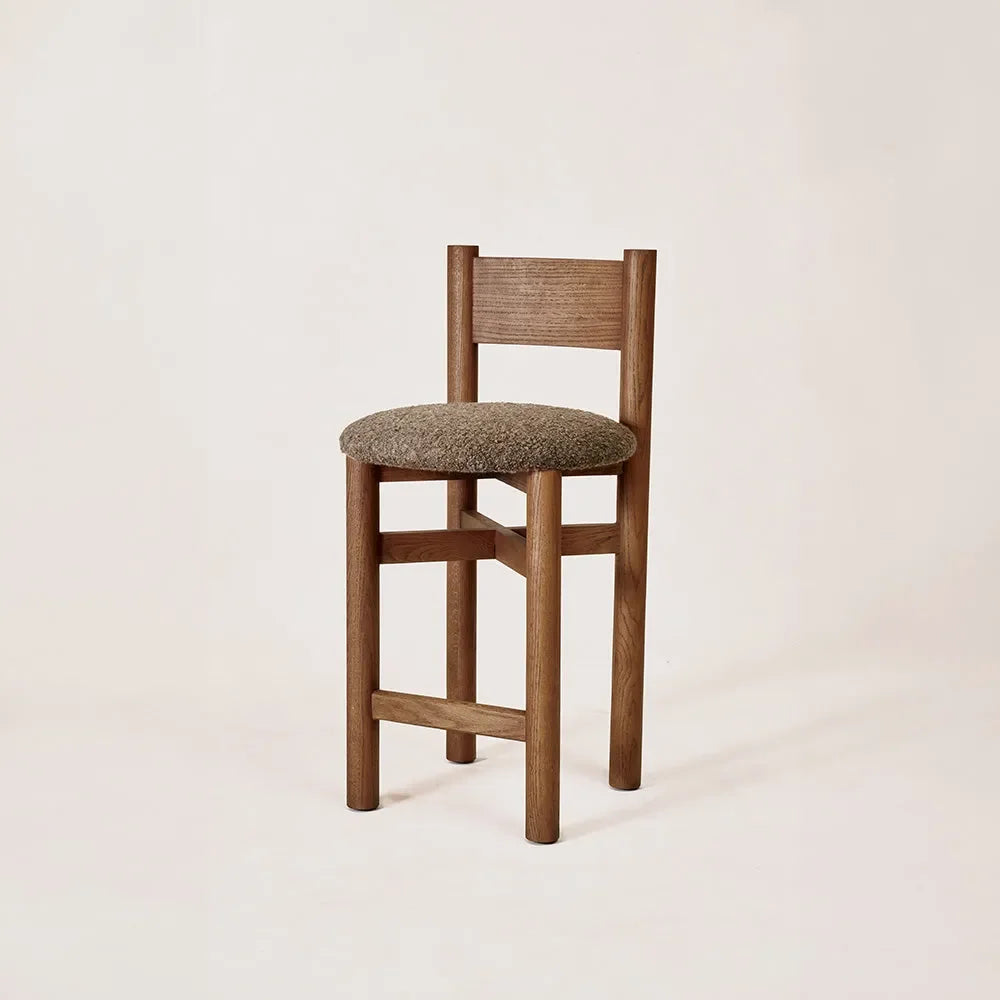 Teddy Counter Stool - Mocha - The Mayfair Hall