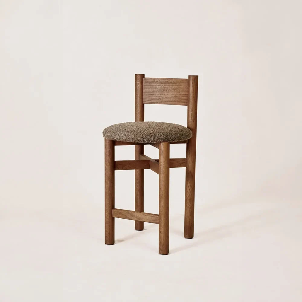 Teddy Counter Stool - Mocha - The Mayfair Hall