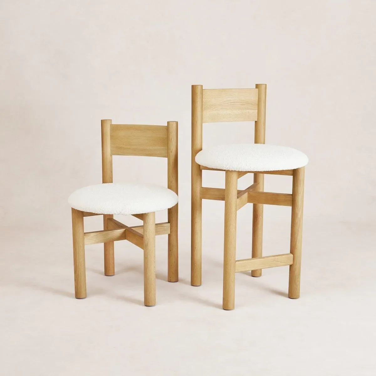 Teddy Counter Stool - White Oak - The Mayfair Hall