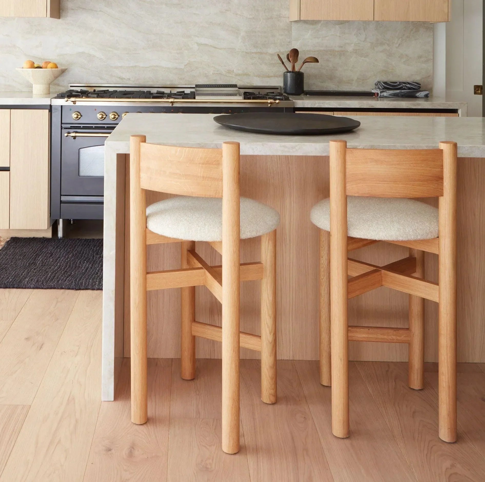 Teddy Counter Stool - White Oak - The Mayfair Hall