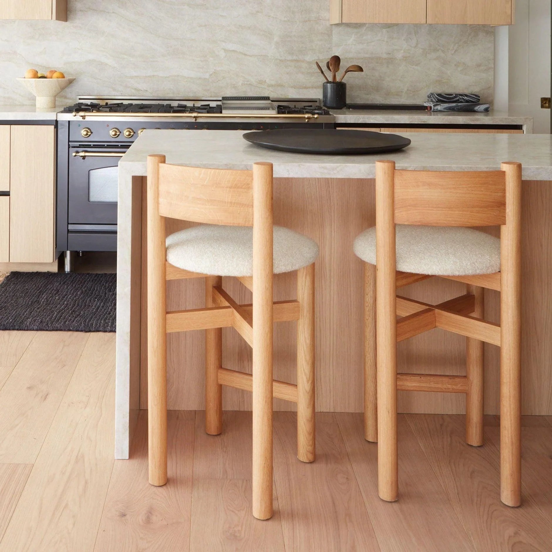 Teddy Counter Stool - Warm Oak