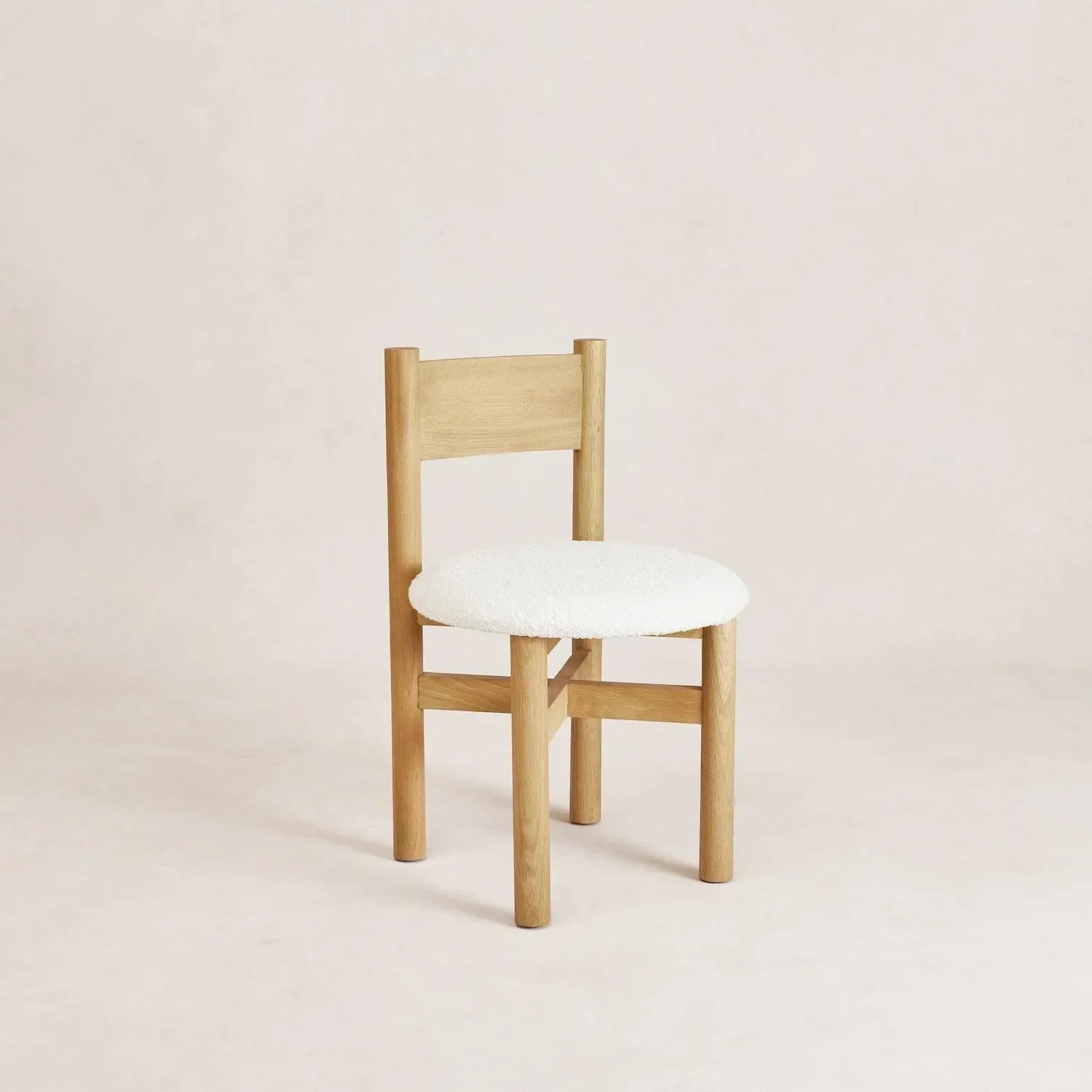 Teddy Dining Chair - White Oak - The Mayfair Hall