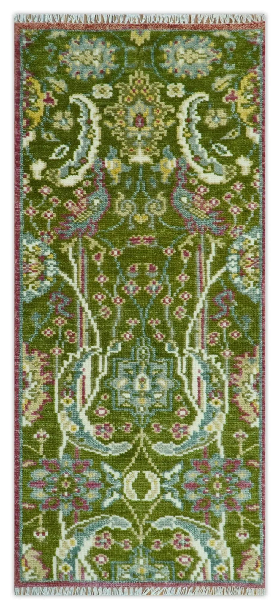 The Peacock Garden Bird Hand Knotted Custom Made Wool Area Rug - The Rug Decor