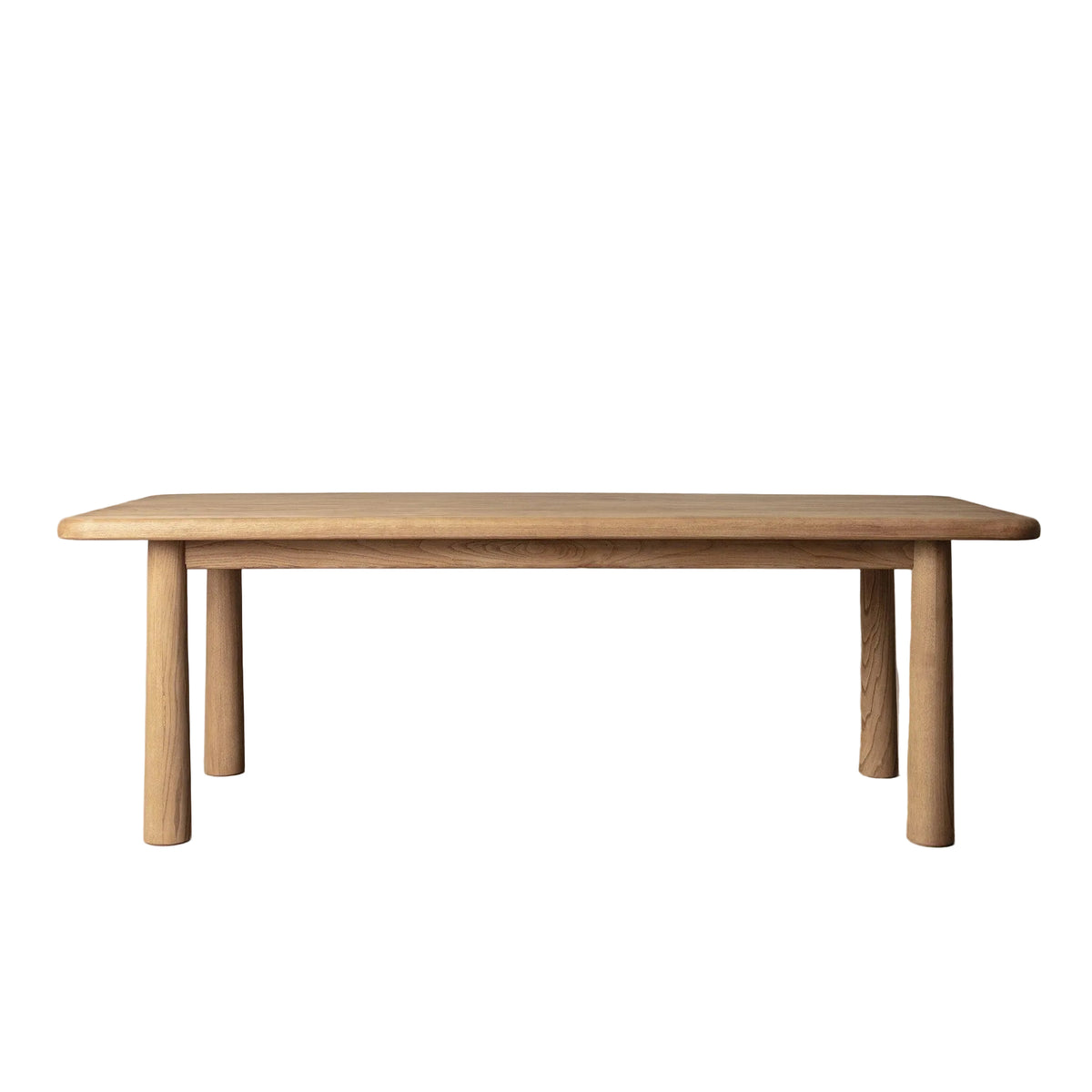 Topa Topa Rectangular Dining Table in Warm Oak by House of Leon — rectangular table with cylindrical legs