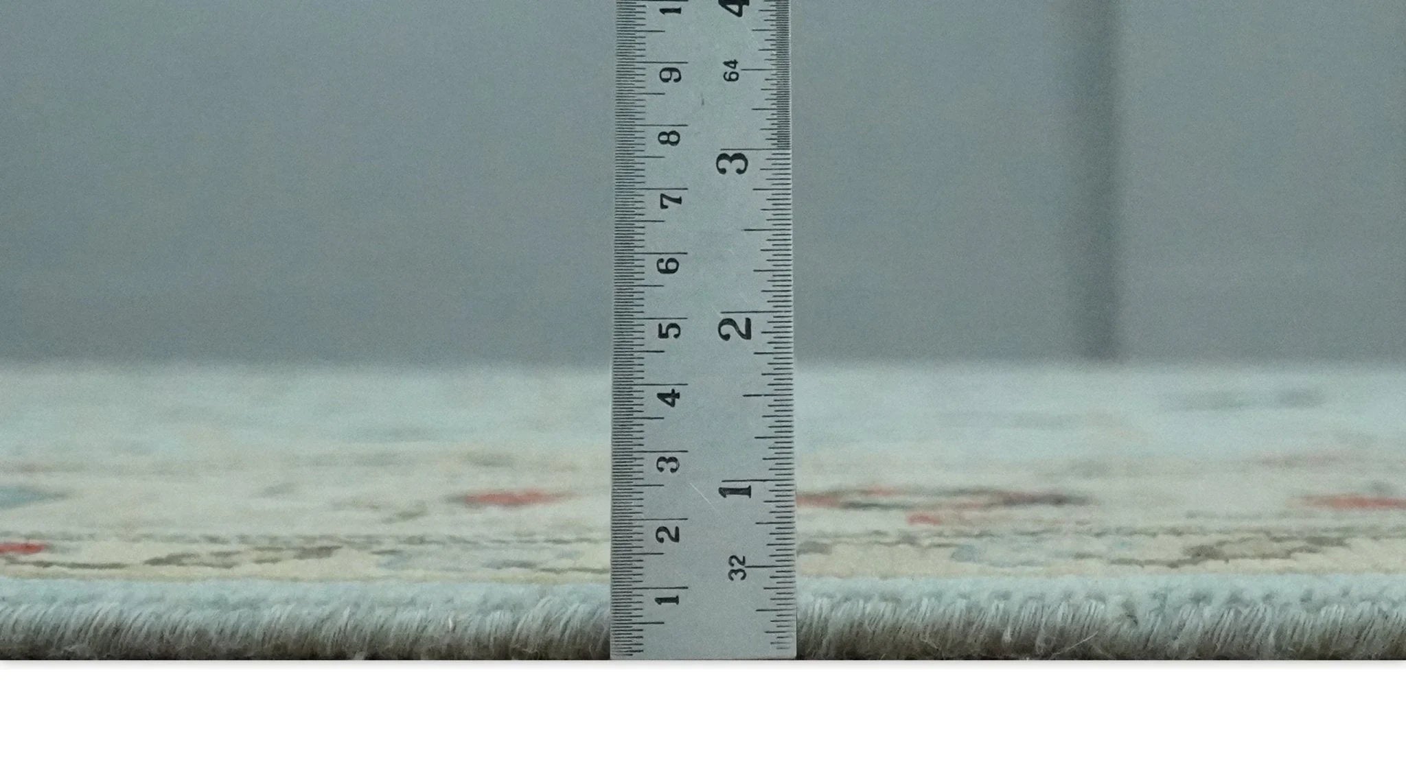 Traditional Floral Aqua, Ivory and Beige Oriental Oushak Multi size wool Area Rug - The Rug Decor