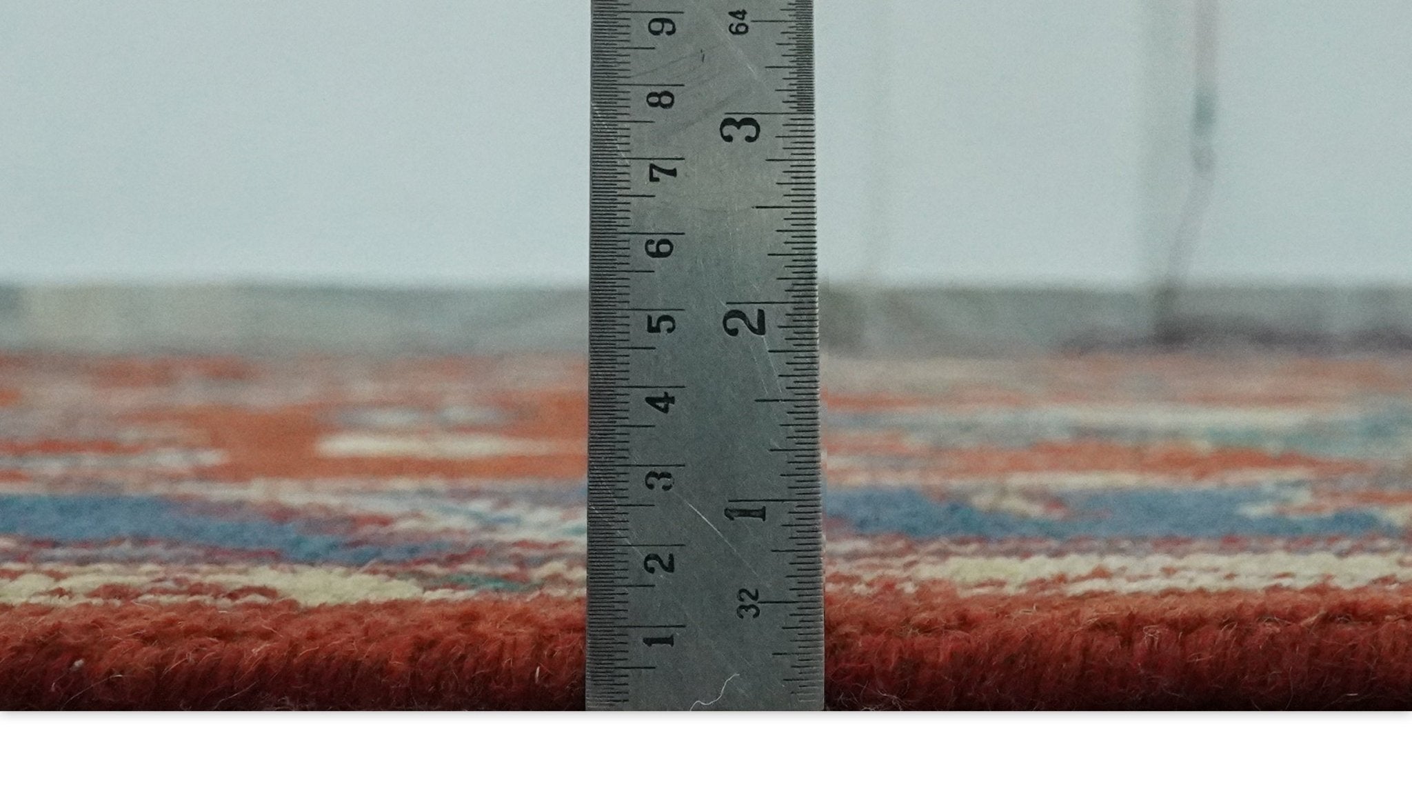 Traditional Floral Red, Blue, Beige and Green Hand Knotted Medallion Custom Made wool Area Rug - The Rug Decor