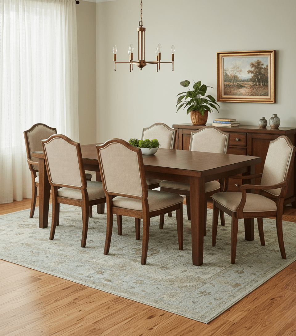 Traditional Oushak Beige, Brown And Blue Hand Knotted Custom Made Wool rug