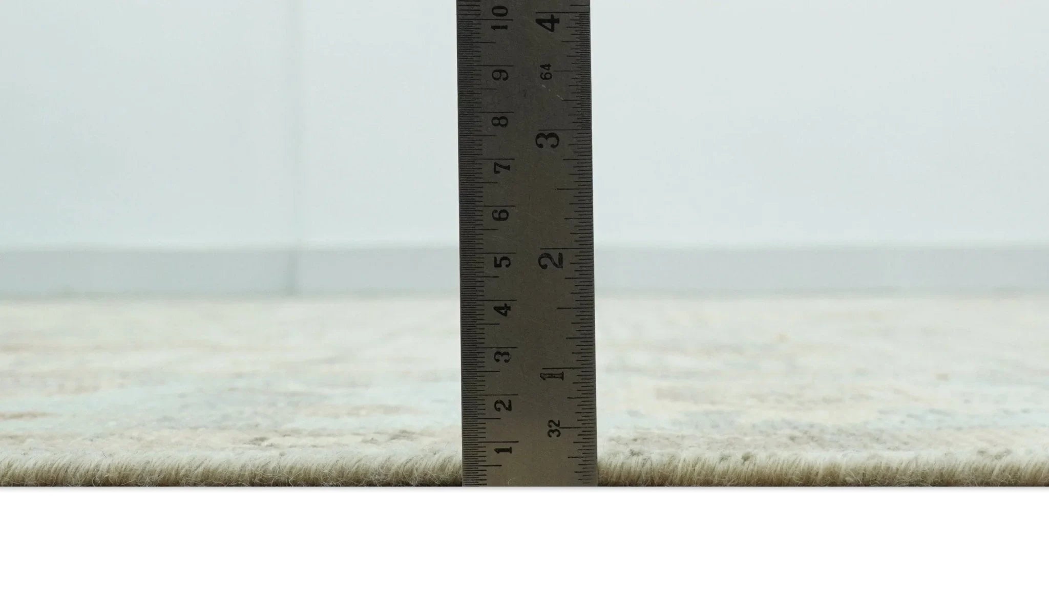 Traditional Oushak Beige, Brown And Blue Hand Knotted Custom Made Wool rug - The Rug Decor