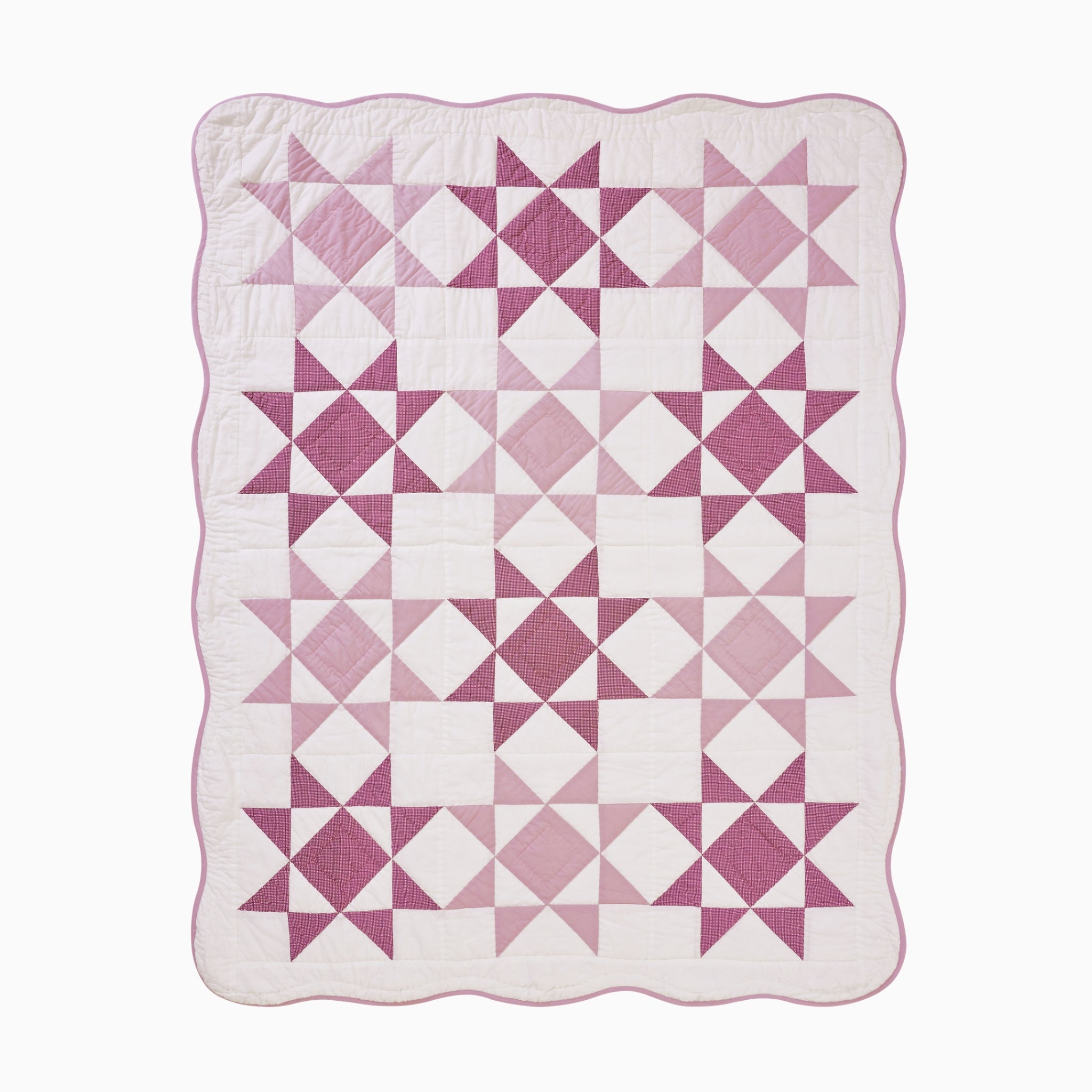 Abigail Pink Quilted Throw Blanket