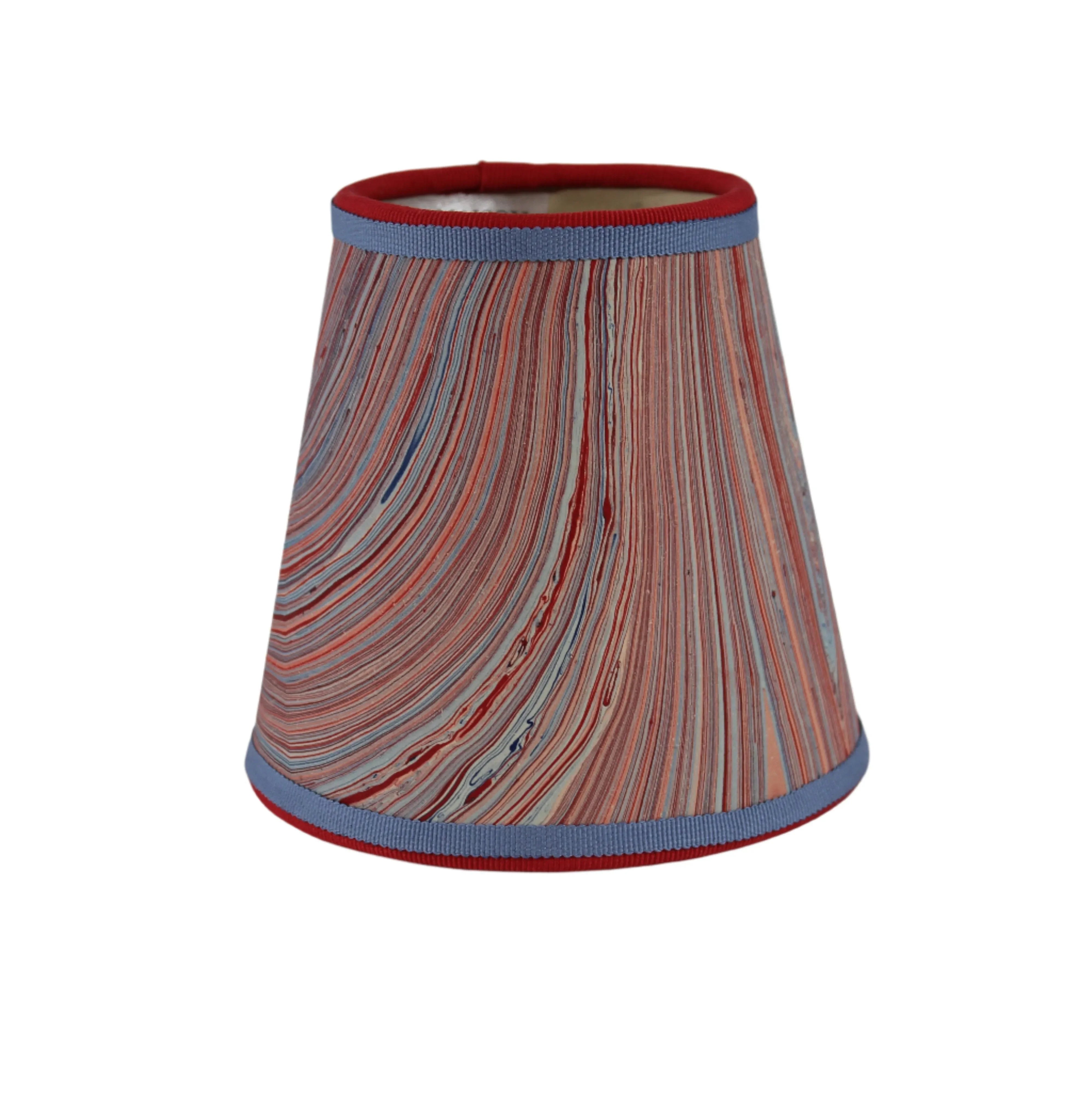 Small Marble Shade Cover in Red, White, and Blue - The Mayfair Hall